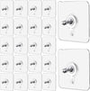 Wall Mount Screw Hooks for Kitchen Bathroom Bedroom Living Room 10 Pcs